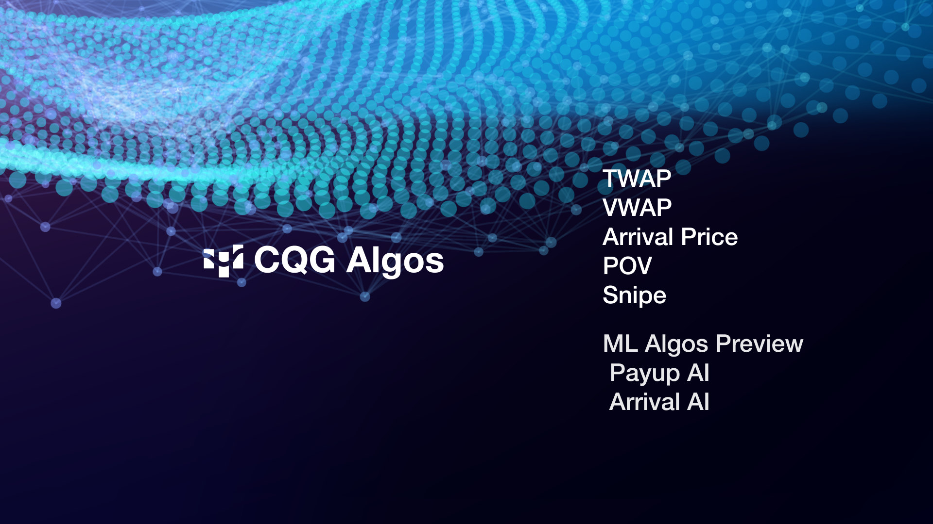 CQG Algos